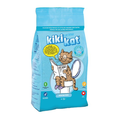 חול לחתולים קיקי קאט מאונטן פרש 5 ליטר