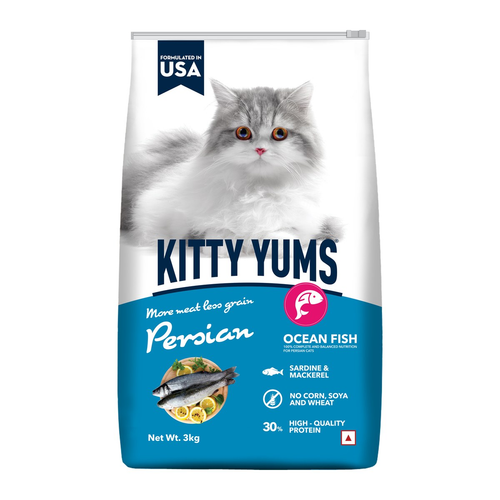 Kitty Yums-מזון יבש פרימיום לחתול פרסי דגי אוקיינוס
