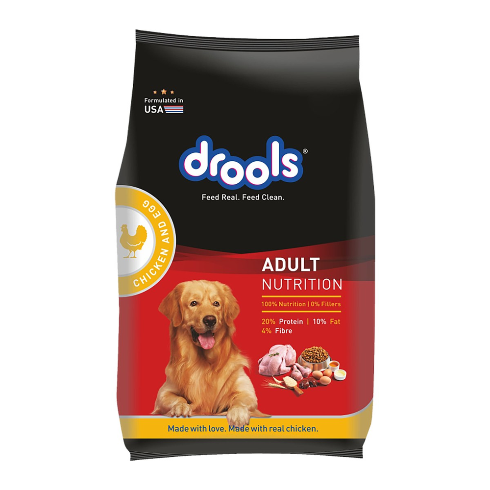 Drools -מזון יבש לכלבים עופות וביצים