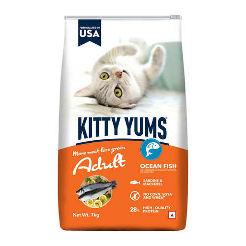 Kitty Yums-מזון יבש פרימיום לחתולים דגי אוקיינוס