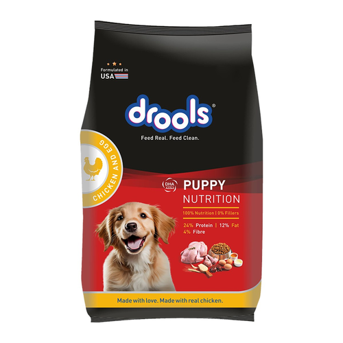 Drools-מזון יבש לגורי כלבים עופות וביצים חדש