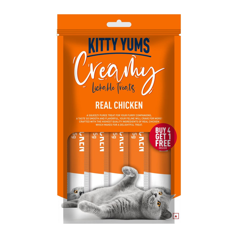 Kitty Yums חטיף עוף אמיתי 5 י"ח