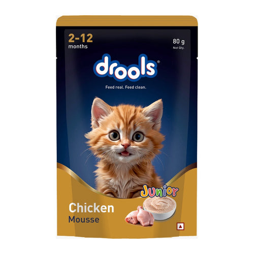 דרולס פאוץ' מוס- לגורי חתולים עוף 80 גרם